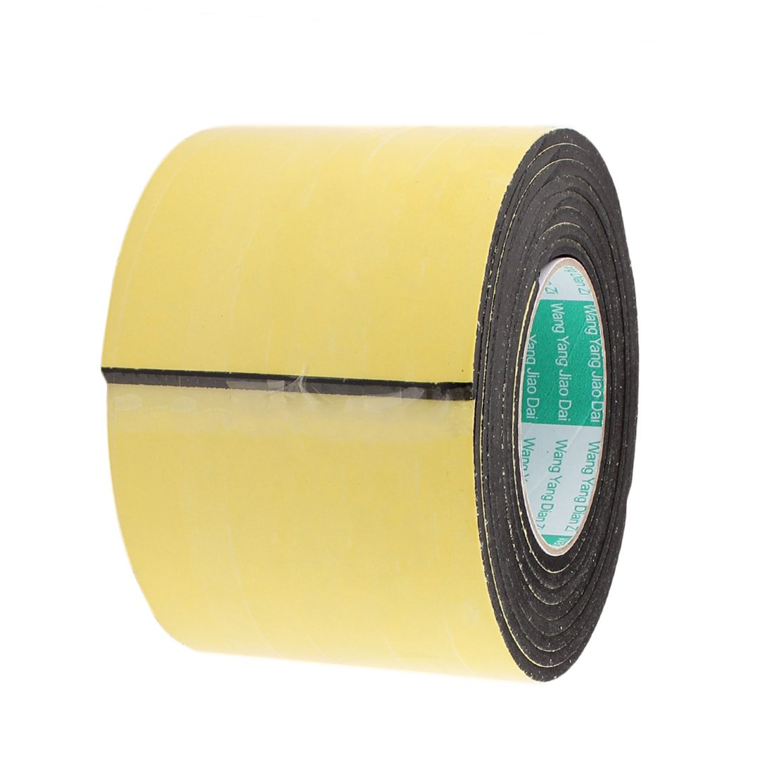 sourcingmap 100mm Width 3mm Thickness EVA Single Side Sponge Foam Tape 4 Meters Length for Door Window