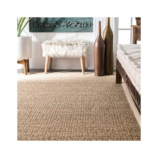 nuLOOM Elijah Seagrass Natural Runner Rug, 2' 6" x 8', Beige LAVORIST