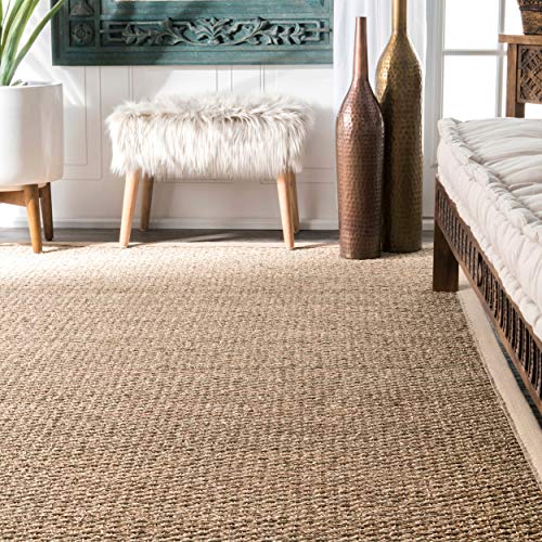 nuLOOM Elijah Seagrass Natural Runner Rug, 2' 6" x 8', Beige LAVORIST