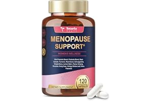 Totaria Complete Menopause Supplements for Women, 40-in-1 Hormone Balance for Women Night Sweats Relief*, Hot Flashes*, w/Black Cohosh, Probiotics, DIM, Vitex, Dong Quai, Red Clover, 120 Capsules