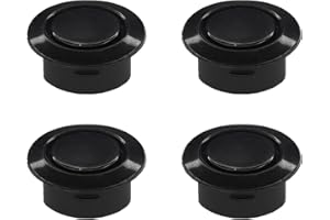 SWQS 4 PCS Universal Car Rear Bumper Plugs Cover for Parking Sensor Radar Holes, Waterproof Plastic Front Rear Bumper Radar S