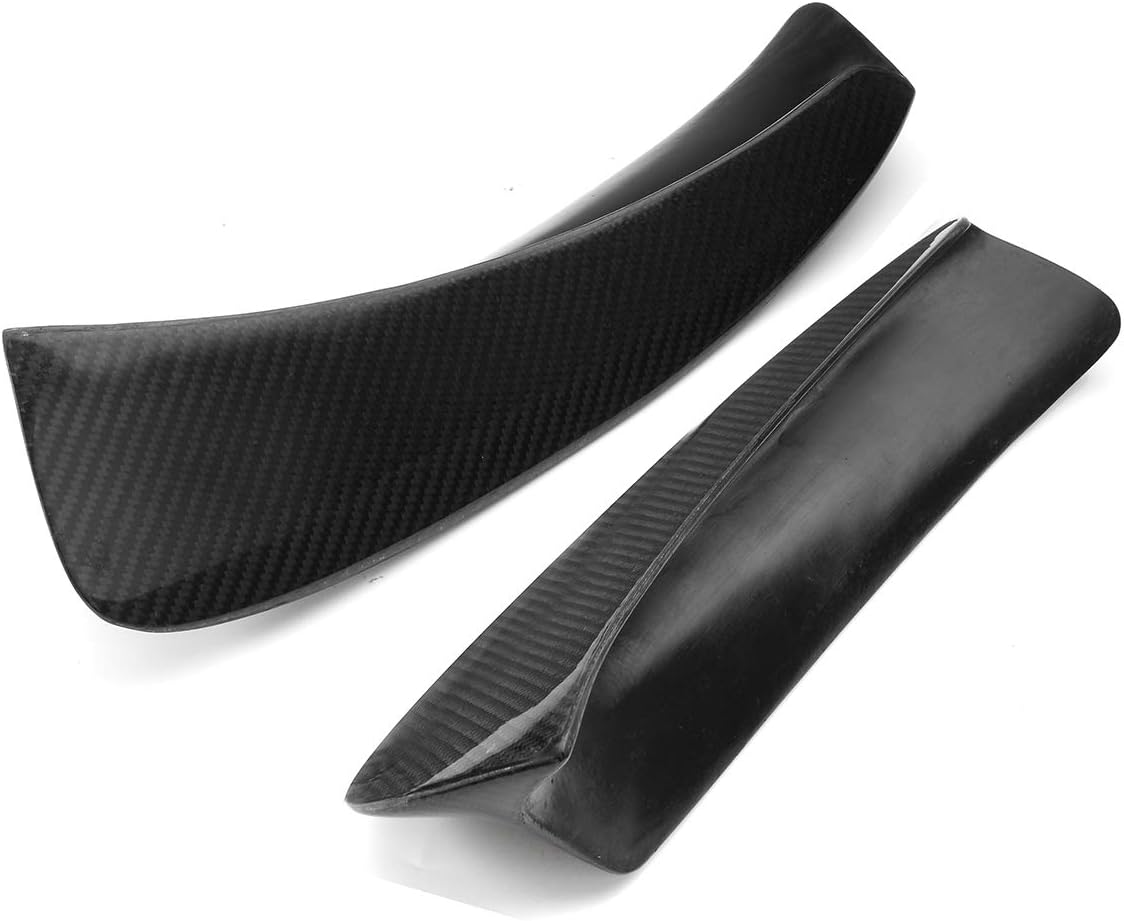 Liseng Carbon Fiber Style Front Bumper Lip Diffuser Splitters Canard Splitter Air Vent Cover Trim for E46 M3 1999-2006