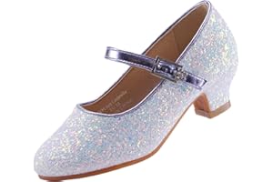 EIGHT KM Toddler Mary Jane Shoes for Girls – Toddler Heels to Girls Dress Shoes for Girls Aged 1-13 | Non-Slip & Scratch-Free Princess Shoes - Toddler Princess Shoes for Parties and Weddings