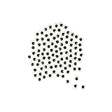 100 PCS 12mm Self-Adhesive Googly Wiggle Eyes for