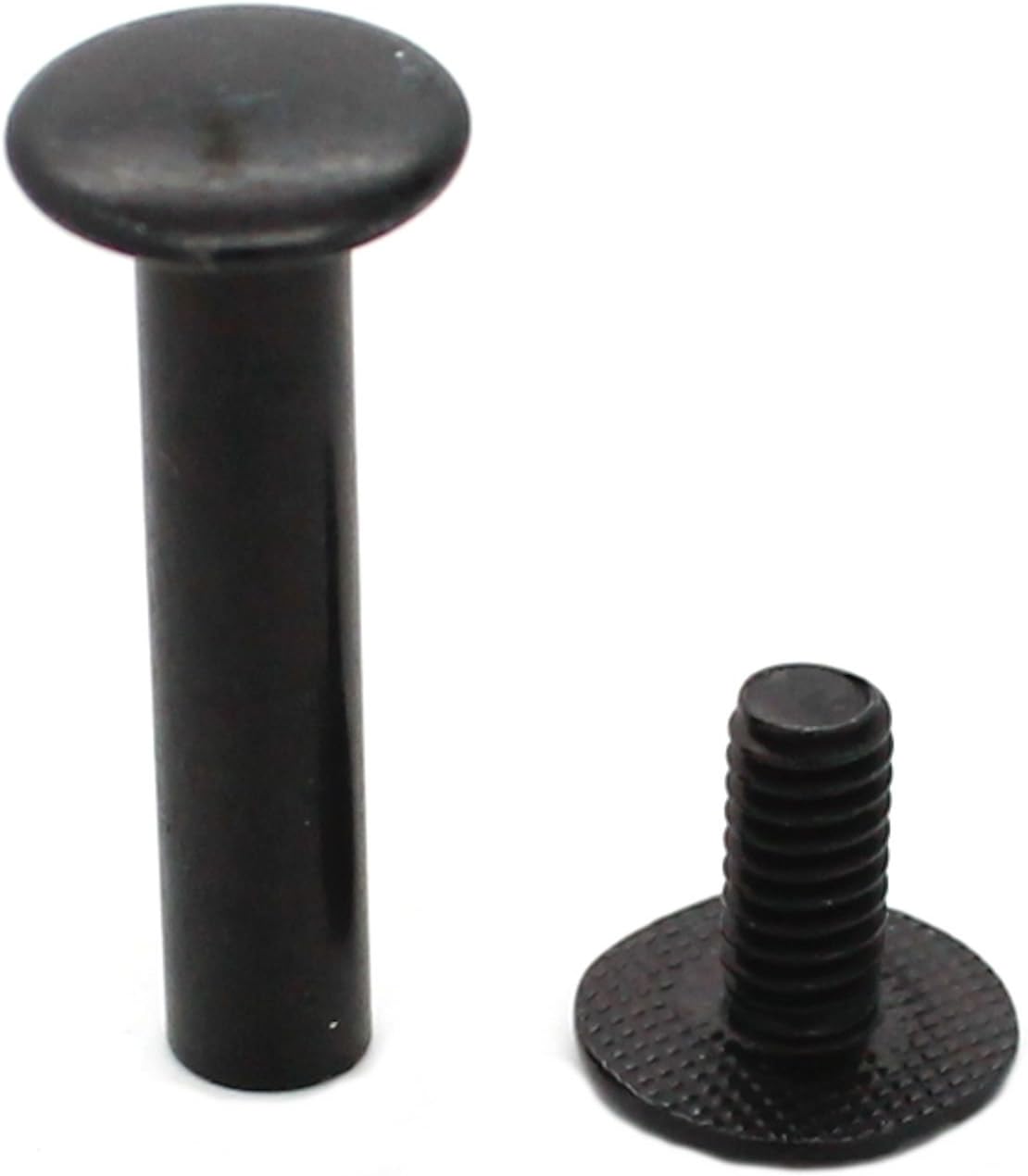 Black Binder Post 1" Aluminum Chicago Screws 10 Pack 1294-13