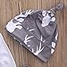 Baby Boys Daddy's Little Man Long Sleeve Bodysuit and Deer Pants Outfit with Hat (100(12-18M), White+Grey)