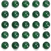NCB 8mm Original Green Agate Loose Semi Precious Beads Round Smooth Gemstones SpacerBeads for Jewelry Making 100PCS (8mm 100Beads, Green Agate)