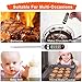 Meat thermometer -Digital food cooking thermometer Instant read thermometer Candy thermometer Kitchen barbecue thermometer for Meat Food Cooking Candy Kitchen Barbecue (white) (white)