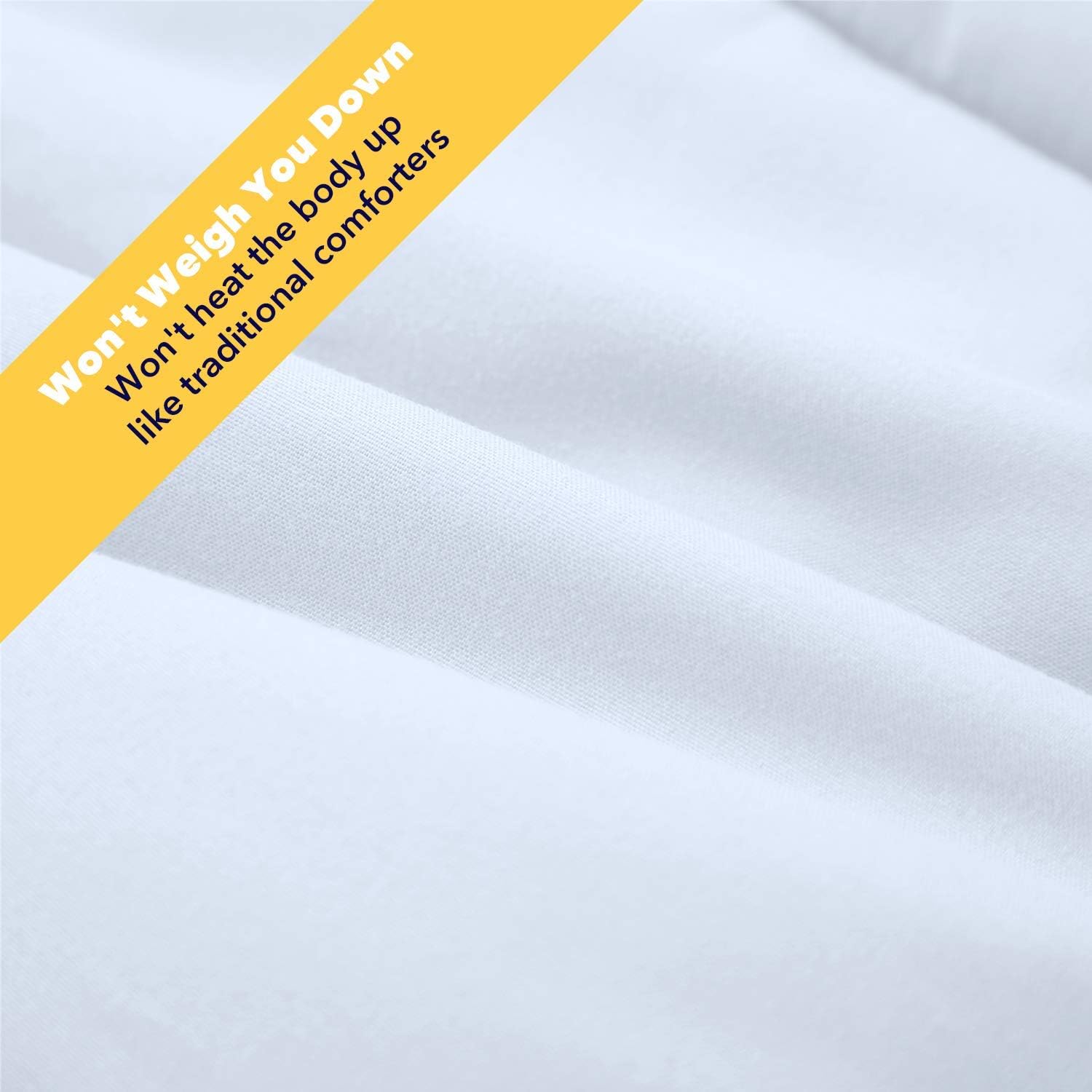 Equinox All-Season White Quilted Comforter - 88 x 88 Inches - Goose Down Alternative Queen Comforter - Duvet Insert Set - Machine Washable - Plush Microfiber Fill (350 GSM): Home & Kitchen