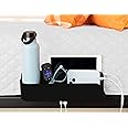Squirrel - Bedside Charging Caddy for Phones & Tablets - Dorm Room Storage Made with Recycled Plastic (Black)