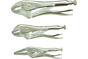 IRWIN VISE-GRIP Pliers Set, Locking Pliers, 3-Piece (323S), Silver