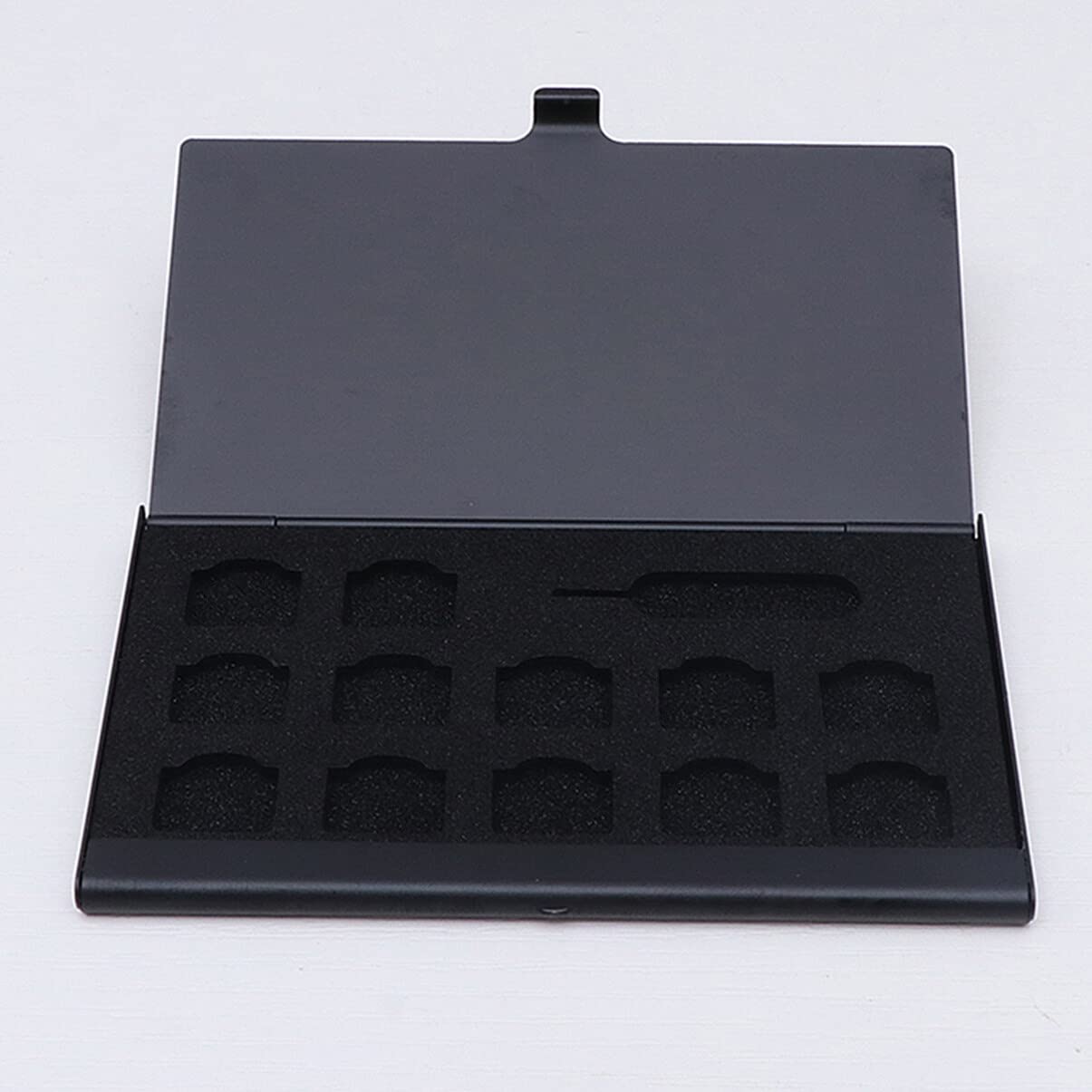 UKCOCO DELLO PORTA-SD Case, Aluminum SD Card Holder for Home & Shop - Golden-Black