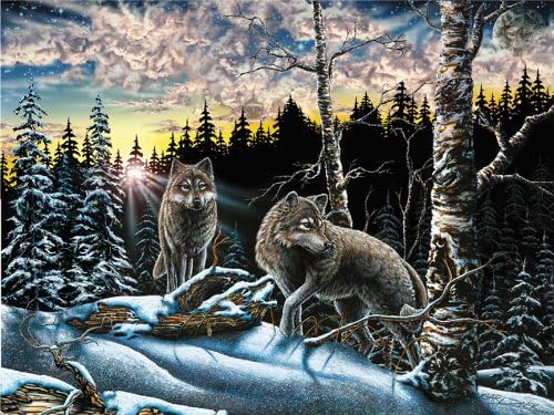 Amazon.com: American Puzzles, 15 Wolves 