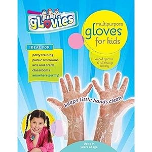 My Mom Knows Best MKB-100 Glovies Multipurpose Latex-Free Disposable Gloves for Kids (100 Count), Grade: Kindergarten to 3, 8.35