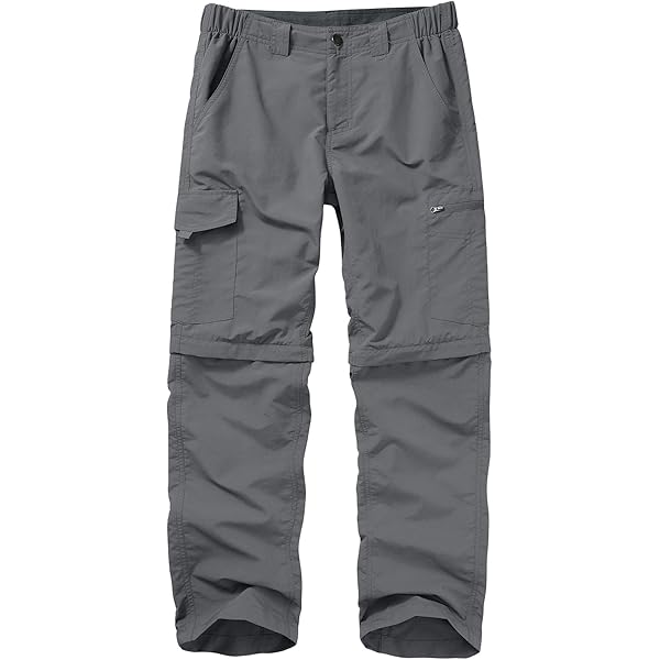 Mens Hiking Pants Convertible Lightweight Quick Dry Zip Off