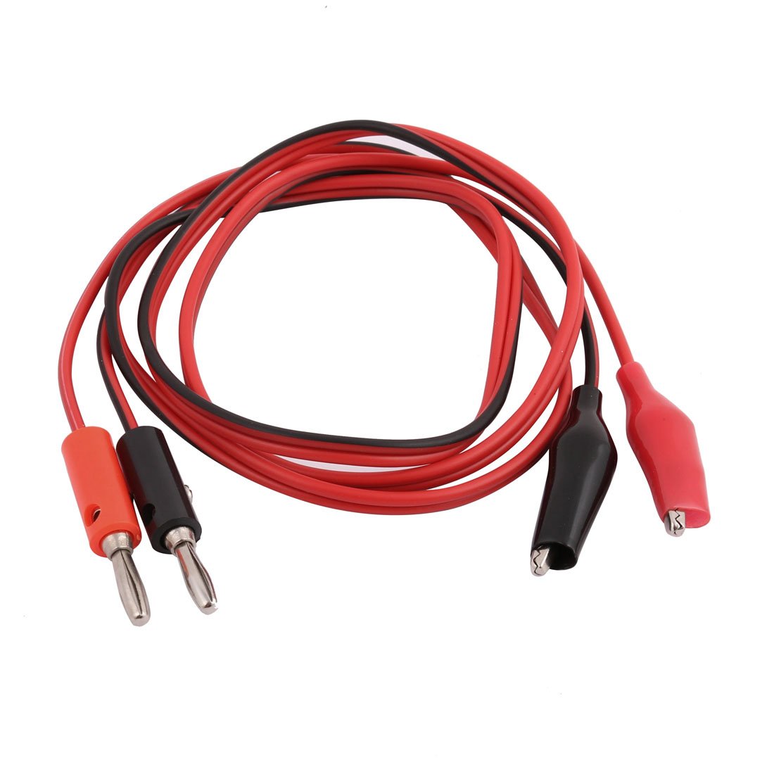 sourcingmap Digital Multimeter Test Leads Cord Banana Connector to Alligator Clips, Parallel 100cm 3.3ft Long 2pcs