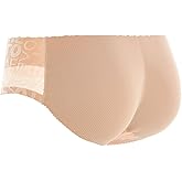 SUIUOI Women’s Seamless Padded Butt Lifter Shapewear – 1.6cm Hip Enhancer Panties with Waist Control