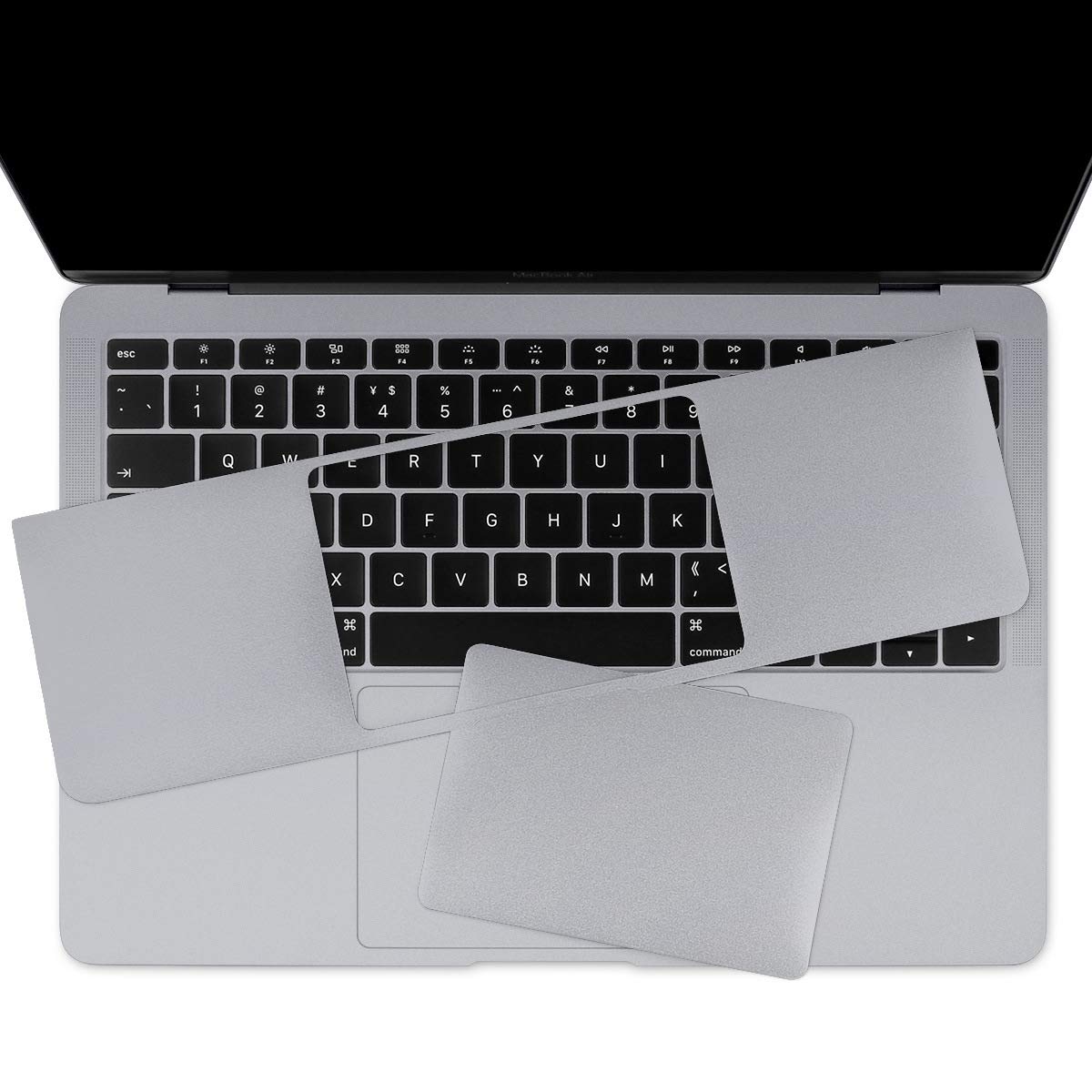 Batianda Handballenauflage mit Trackpad Schutzfolie Aufkleber Skin für MacBook Pro Air 13 15 Zoll mit Thunderbolt 3 Port 2019 2018 2016-2019 Pro 13 inch (A2159/A1989/A1706/A1708) grau - space gray