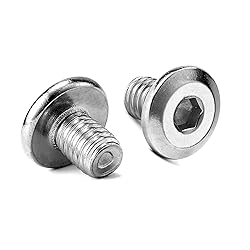 M6 x 8mm 10Pcs Flat Head Hex Socket Cap Screws