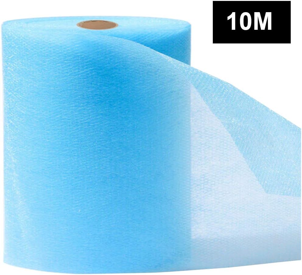 CreazyBee Non-Woven Fiber Filter Layers, 10m to 100m Outside Waterproof Layer/Inside Skin-Friendly Cloth Non-Woven Fabric, DIY Breathable Dustproof Anti Fog Fabric (Blue, 10M)