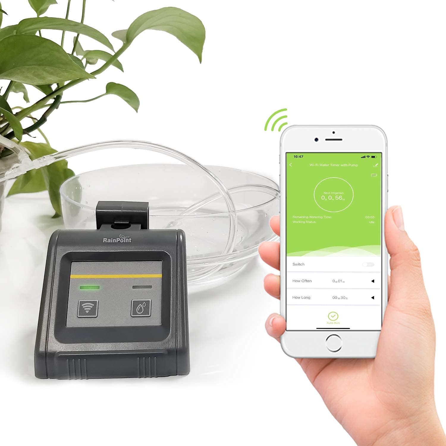 Amazon Com Rainpoint Wifi Automatic Watering System Indoor Intelligent App Automatic Watering System Indoor Plant Watering And Irrigation System Garden Outdoor
