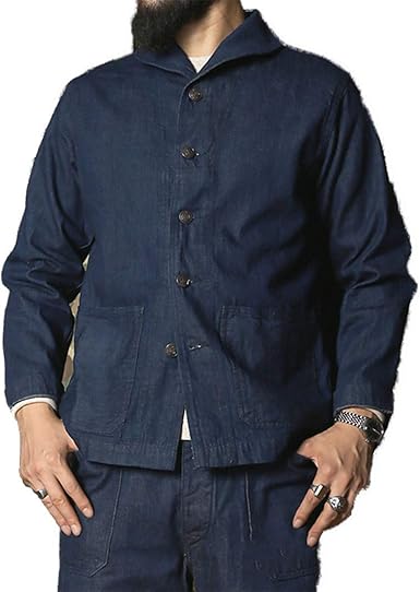 shawl collar denim jacket