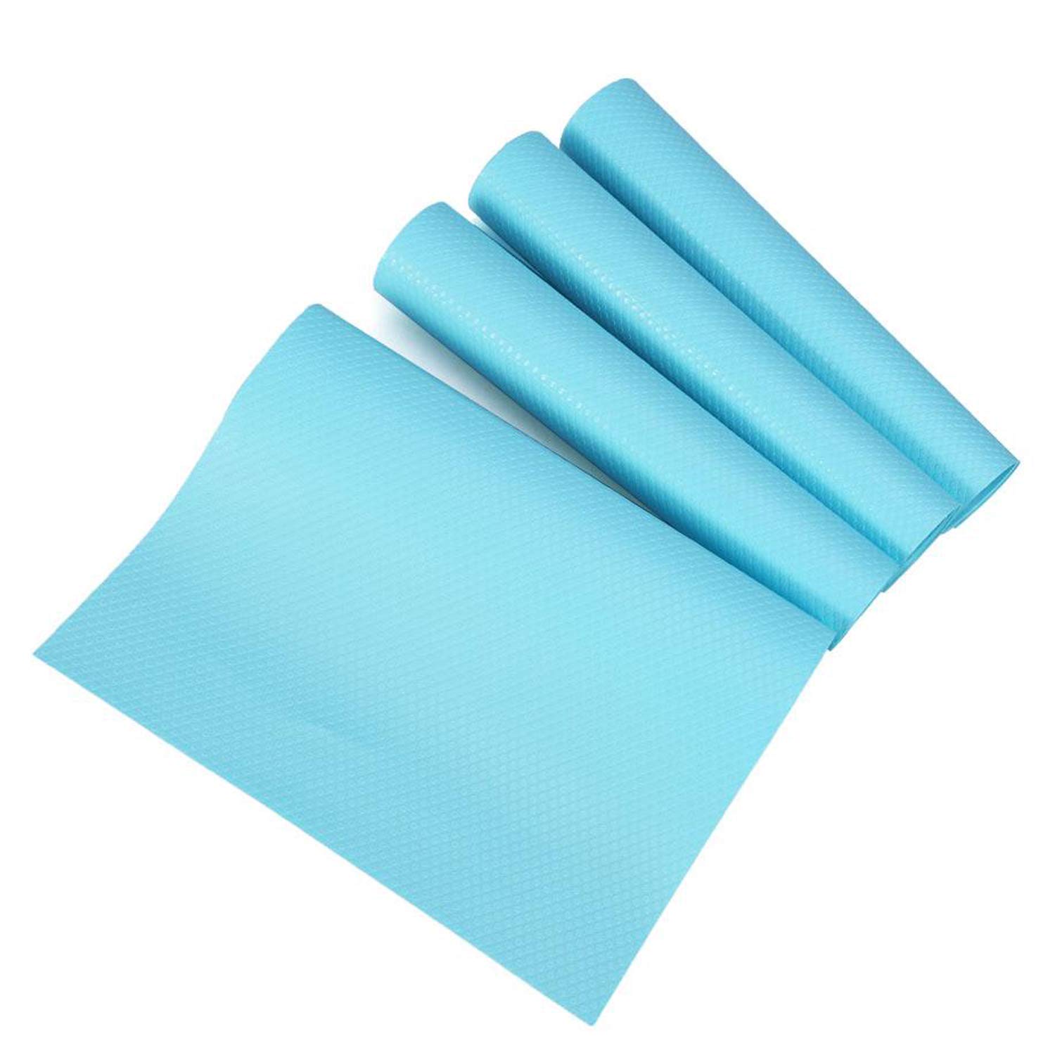 Yosoo 4 Pcs/Set 29cm*45cm Fashion Refrigerator Pad Antibacterial Antifouling Mildew Moisture Absorption Preserving Pad Refrigerator Mats Fridge Base Cushion