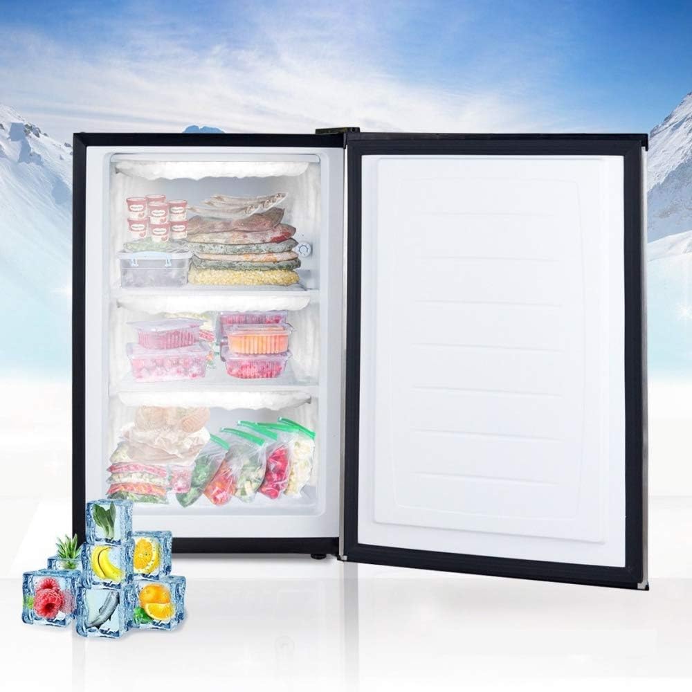 3 cu.ft. Stainless Steel Compact But Spacious Upright Freezer FREE FAST SHIP TO US 7-10 DAYS