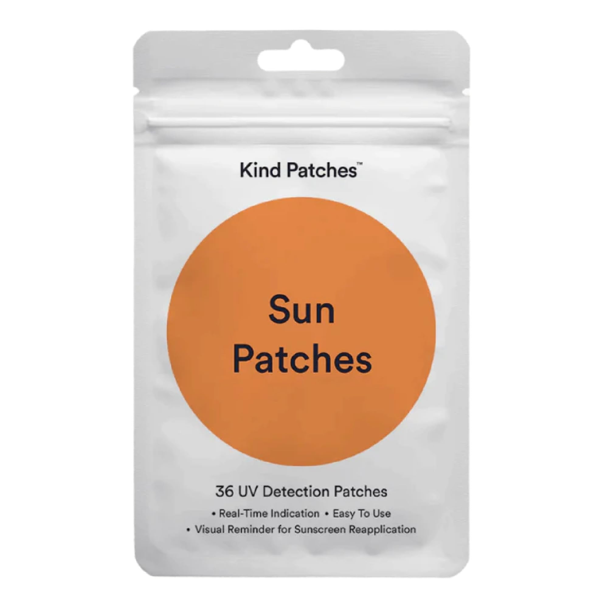 Kind Patches | Sun Patches | UV Detection Sunscreen Reminder Stickers | Botanical Plant-Based Formula with UV Reactive Colour Changing Technology | 36 Vegan Patches
