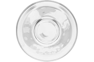 NUOBESTY Clear Glass Tea Saucers 3.34 Inch Round Plates Heat-Resistant Decorative Snack Serving Dishes for Coffee Cups Home K