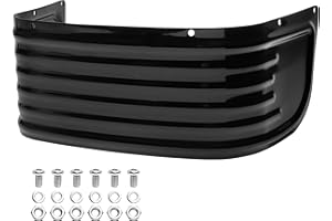 BAKAFOH Front Fender Trim Skirt, Black Ribbed Steel Fender Protector, for Harley Electra Glide Road King Tri Glide, 2014-2024 Accessories