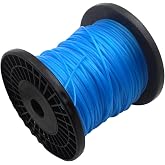 Grass Strimmer Line 328ft .065'' Akuoly Round String Trimmer Line 1.6mm Replacement Spool Nylon Material for Strimming Lawn Weeds Grass, Blue Color