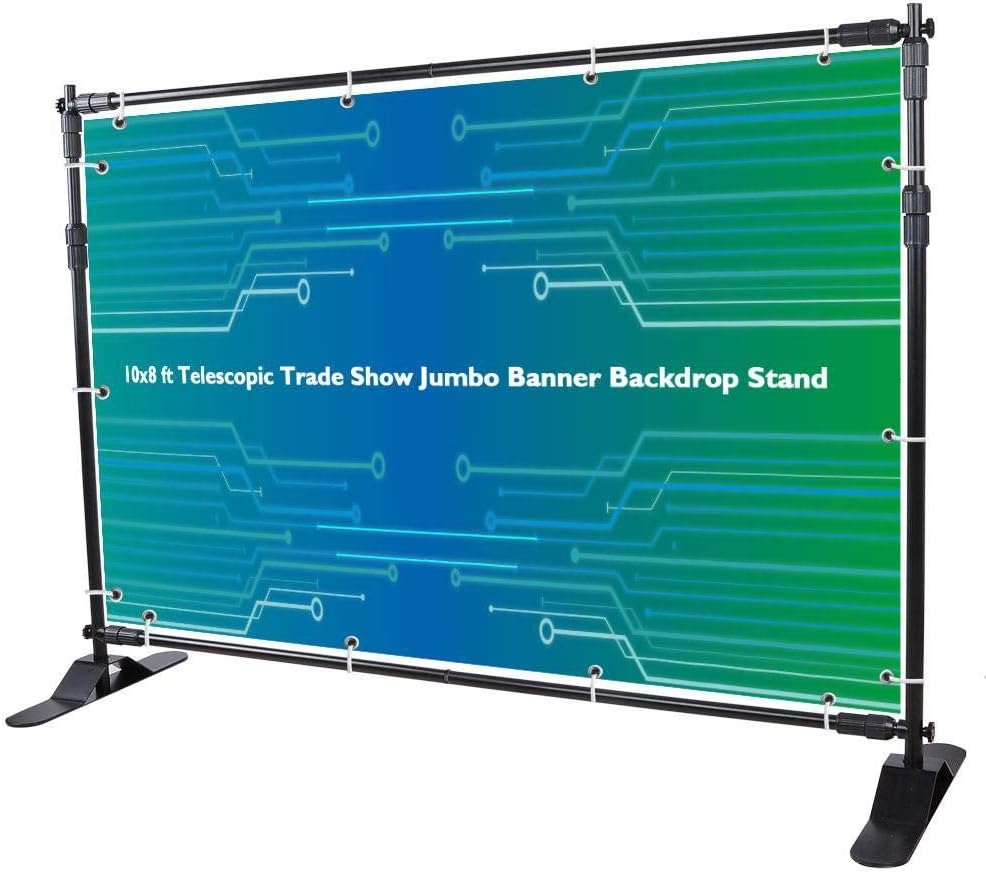 Amazon Com Leemas Inc 10x8 Ft Telescopic Trade Show Event Jumbo