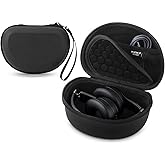 Hard Case for Beats Solo 4/Solo 3/Studio Pro/Studio3 On-Ear Headphones, Universal Portable Travel Organizer Bag with Honeycomb Lid Protection (Black)