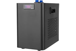 GNJINX 42 Gallon Aquarium Water Chiller 160L 1/10HP Fish Tank Cooler Cooling Machine 110V for Aquatic Plant Cultivation, Jellyfish Cultivation, Coral Cultivation, Etc