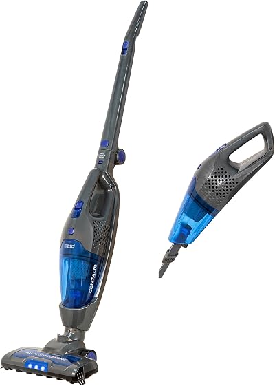 Russell Hobbs Centaur Cordless 2 in 1 Vacuum 800W 60min Run Time Grey/Blue