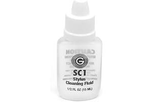 GrooveWasher SC1 Stylus Cleaning Fluid (15mL) | Easily Dissolve Grime from Record Player Cartridge Needles, Quick, Effective,