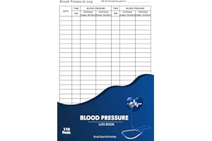 Blood Pressure Log Book: Simple Daily Blood Pressure Log | Keeping track of your blood pressure readings over time | Great si