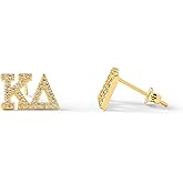 Sorority Shop Kappa Delta Earrings — KD 18K Gold Plated Sorority Gifts Earrings, Long-Lasting Kappa Delta Gifts for Women
