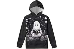 WELLFLYHOM Youth Kids Hoodies for Teens Girls with Pockets Boys Pullover Hooed Sweatshirt Long Sleeve Tops Age 6-16 Years Old