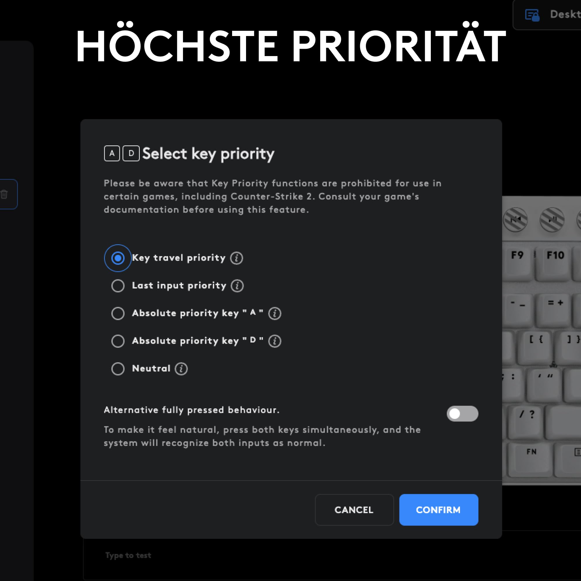 Logitech G PRO X TKL RAPID Tenkeyless kabelgebundene Gaming Tastatur 9