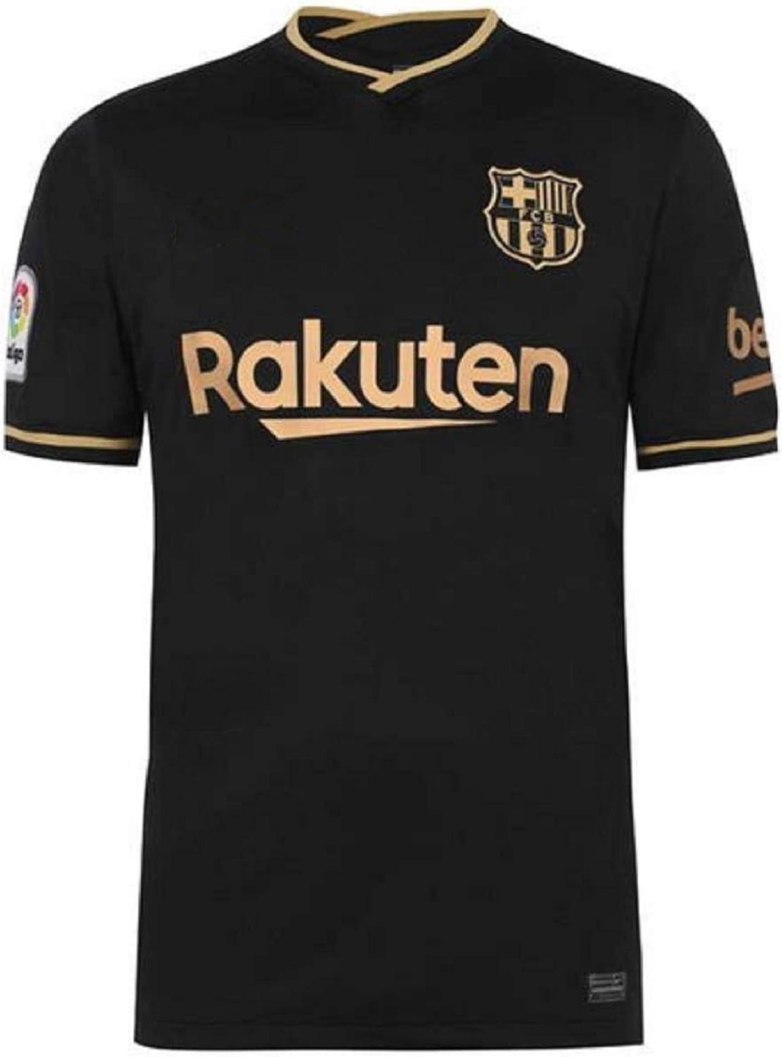 VENU 20/21 FC Barcelona Away Football Jersey, (Black and Golden)', | FCB Away Master Copy only 