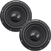 Alpine W12S4 12-inch Single 4 Ohm Subwoofer Bundle | 2 matched 12 inch bass drivers for sealed or ported boxes, smooth deep low-end, dependable daily performance, easy wiring