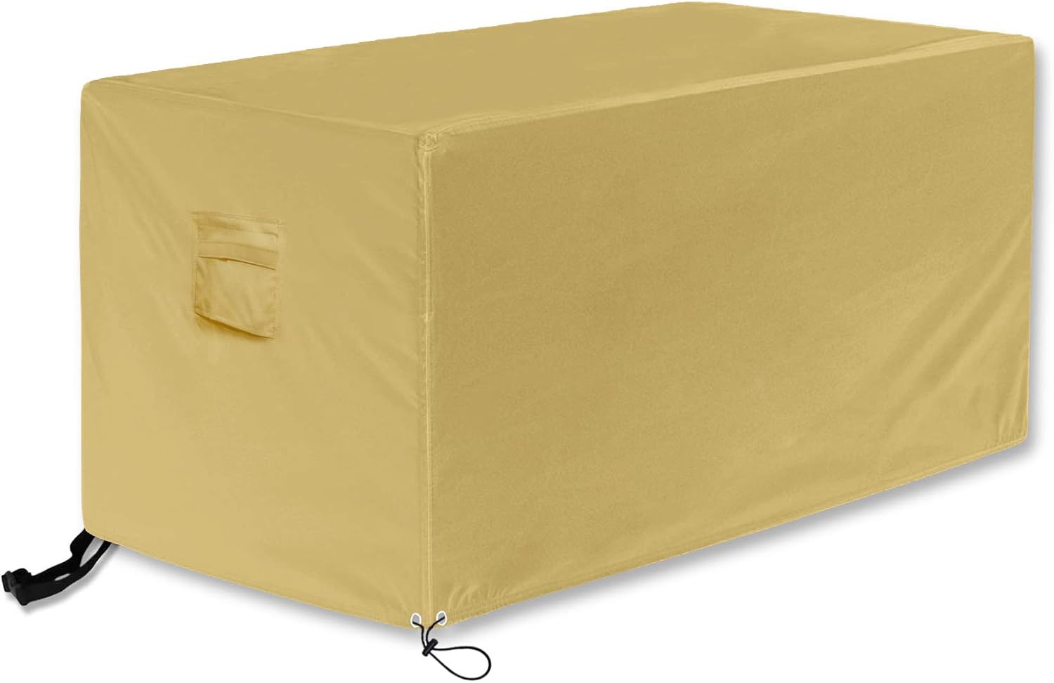 AlaSou Rectangle Deck Box Covers, Storage Box Cover with Straps and Handles, Patio Deck Box Cover fit for Deck Boxes Dustproof and Waterproof (52‘’x28''x27'' : Garden & Outdoor