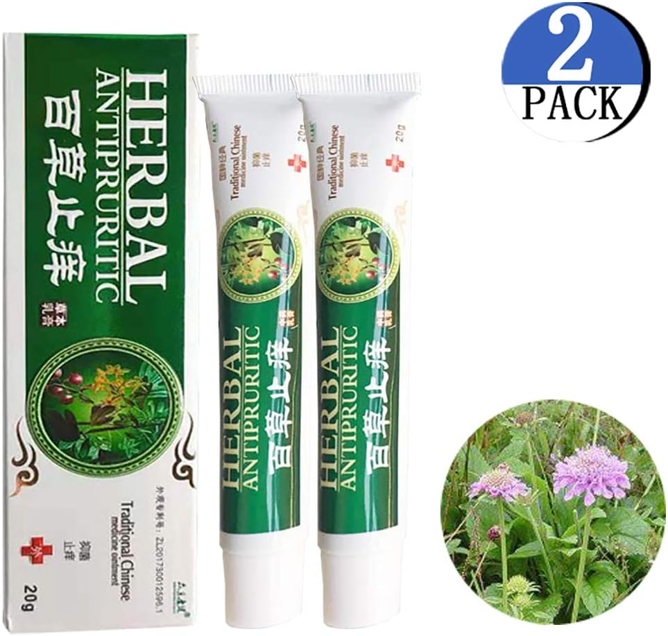 Psoriasis Creams Dermatitis and Eczema Pruritus Psoriasis Ointment High Quality Chinese Herbal Eczema -2Pack