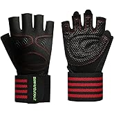 Zyxformis Workout Gloves for Men and Women, Breathable Lightweight Weight Lifting Gloves with Wrist Wrap Support, Excellent Grip Full Palm Protection for Weightlifting Fitness Training Climbing Gym