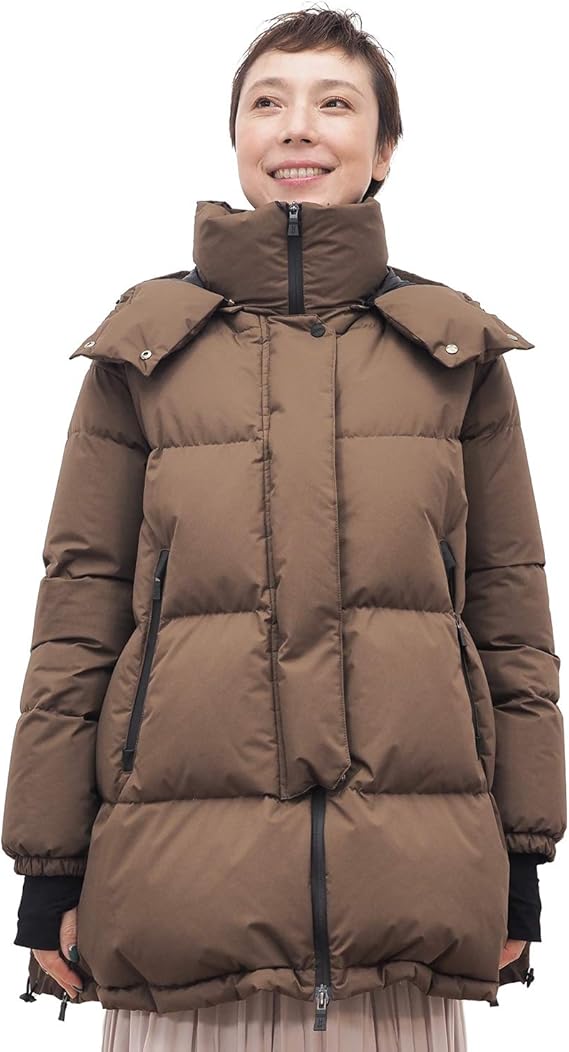 Amazon ヘルノ 正規品 Pi128dl オーバーサイズラミナーダウンジャケット ゴアテックス 38 8158 ブラウン コート ジャケット 通販