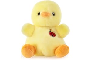 Sew Butiful 8" Duck Stuffed Animals Plush, Cute Plushies for Animal Themed Parties Teacher Student Award, Animal Toys for Baby, Boy, Girls, Great for Nursery, Room Decor, Bed (Duck)