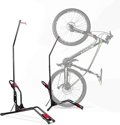Amazon Co Jp ホイールアップ自転車ラック駐車場多機能調整可能なマウンテンロードバイクフック垂直ハンガーラック自転車修理スタンド ホーム キッチン