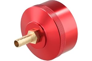 Extended Run Fuel Gas Cap with Brass Hose Fittings for Honda EU1000i/EU2000i/EU2200i/EU2200ic/EU10i – CNC Aluminum Body, 1/4"